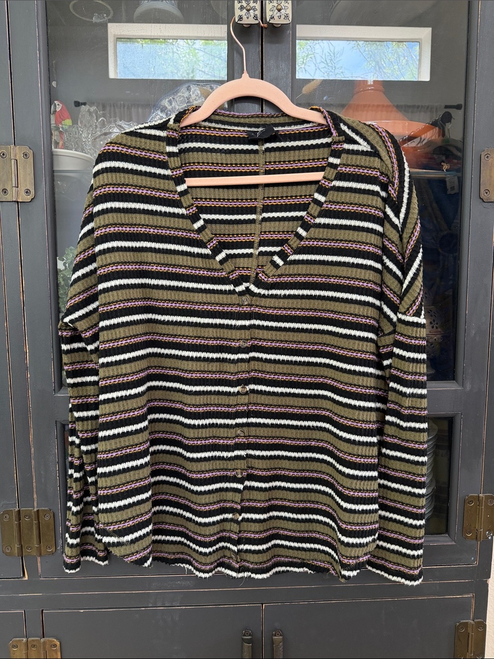 Urban Outfitters Out From Under Waffle Knit Top - Small (oversized)